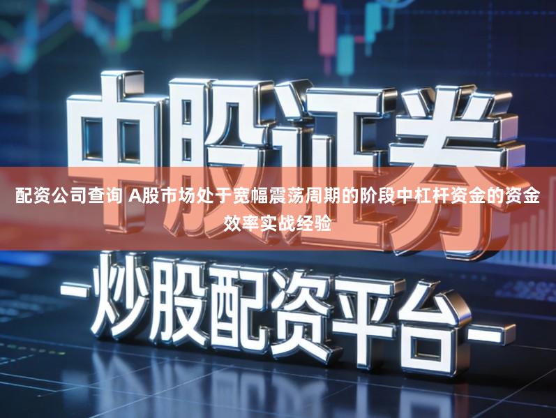 配资公司查询 A股市场处于宽幅震荡周期的阶段中杠杆资金的资金效率实战经验
